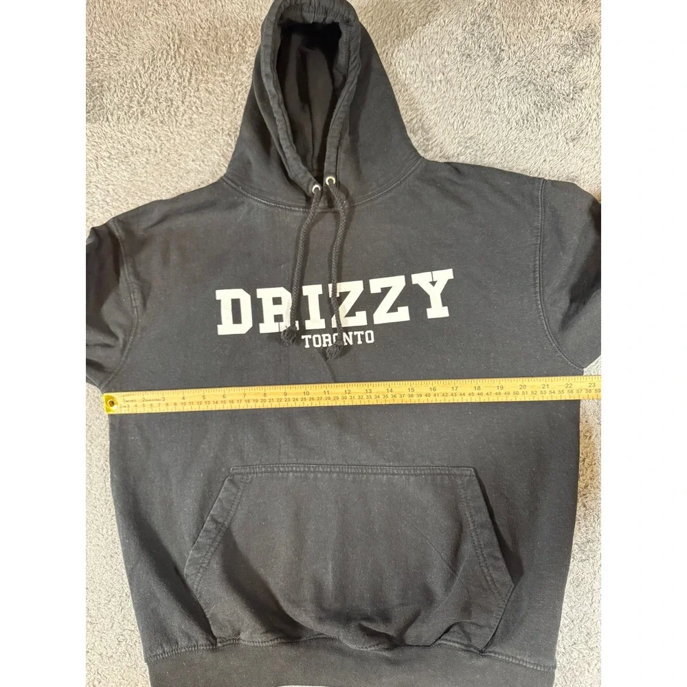 Kings Of NY Mens Drizzy Toronto Graphic Hoodie Large Black Streetwear Sweatshirt
